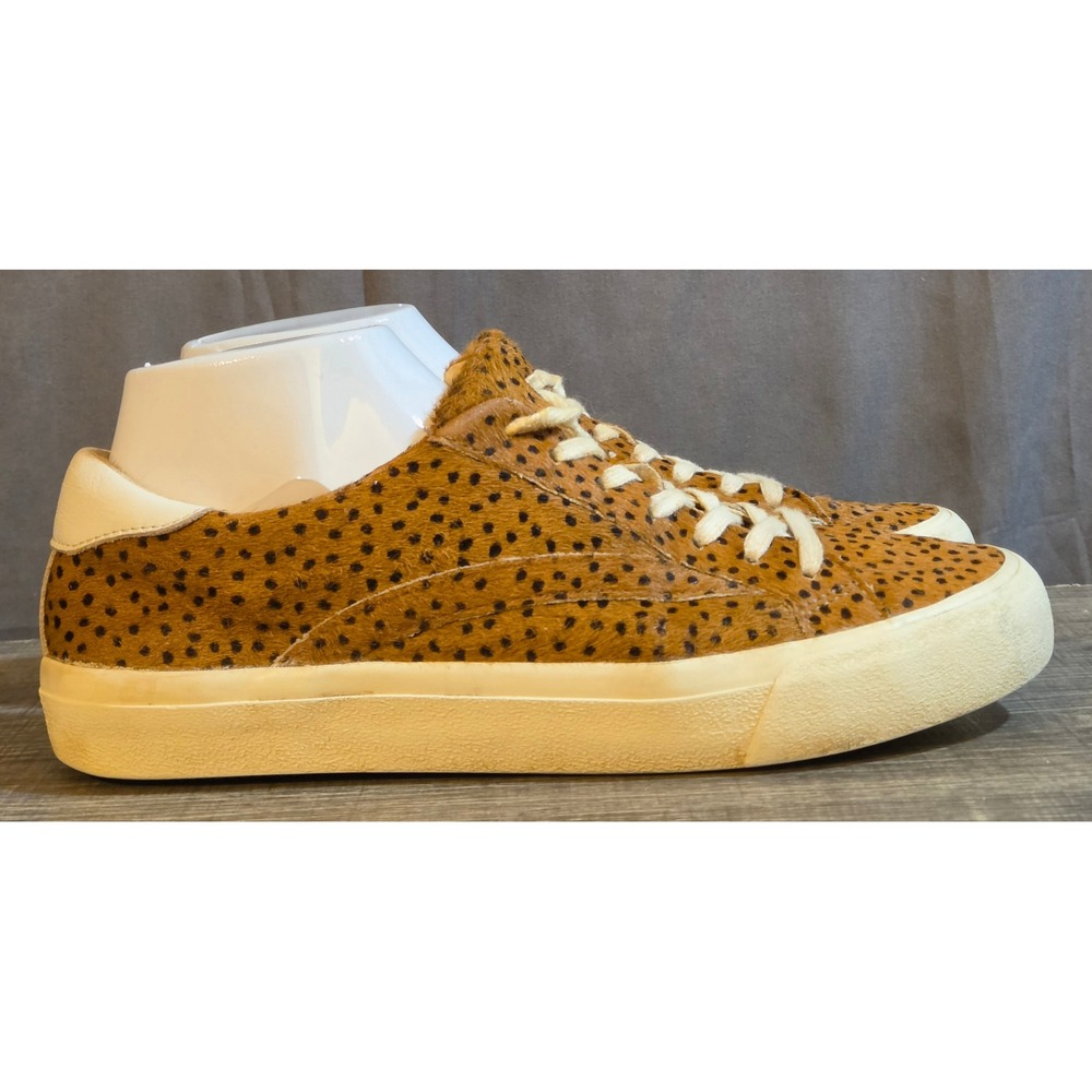 Madewell Sidewalk Spot Dot Low Top Sneakers Women's 8 Men's 6.5 Brown Black